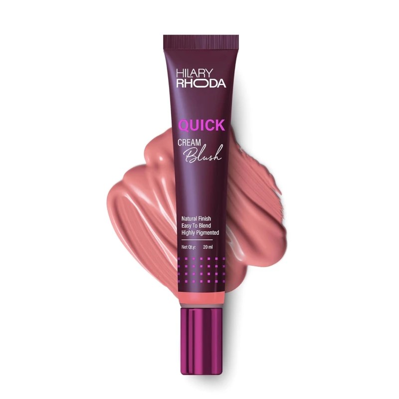 Hilary Rhoda Quick Cream Blush | Pink | Long-Lasting & Buildable Liquid Blush | Highly Pigmented | Lightweight & Easy to Blend | For All Skin Types | (Perfect Pink) - 20ml thumbnail 2